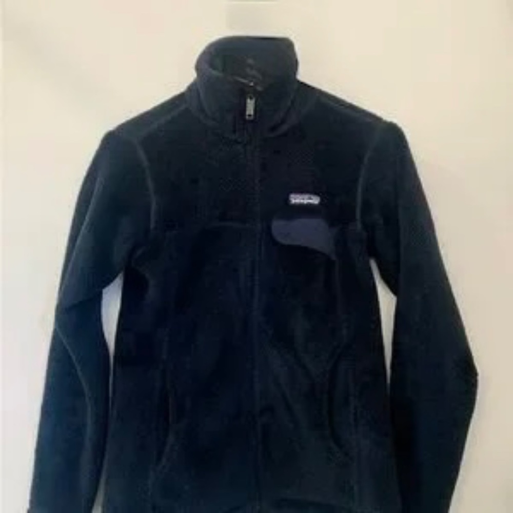 Patagonia Womens Re-Tool Full-Zip Jacket XS Navy Blue
